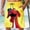 A_ Yellow, variant on BVnarty Men's Summer Nature Animal Printed Swim Trunks, Outdoor Adventure Design, Elastic Drawstring Waist Loose Breathable Shorts Khaki XXL
