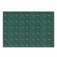 thumbnail image 1 of Banana Leaf Cutting Board, Hand Drawn Style Botanical Pattern Tropical Foliage in Green and Blue, Decorative Tempered Glass Cutting and Serving Board, Small Size, Jade Green Pale Blue, by Ambesonne, 1 of 1