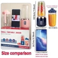 thumbnail image 5 of Portable Dual-Cup Blender, High-Speed Blender, USB Rechargeable, with 6 Blades And Safety Lock, Small Kitchen Appliance, Suitable for Kitchen, Home, Travel, Camping, Holiday Gifts, Etc, 5 of 13