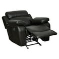 thumbnail image 6 of OakvillePark Holverson Faux Leather Upholstered Glider Reclining Chair, Black, 6 of 8