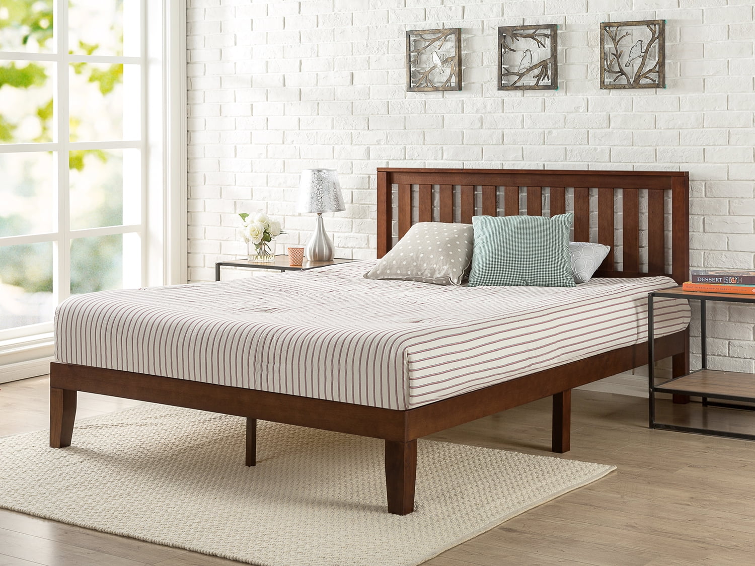 Zinus Vivek 37” Wood Platform Bed Frame, Full - Walmart.com - Walmart.com