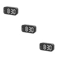 thumbnail image 1 of Reloj despertador digital Methold Relojes electrónicos de alta definición 12/24H Alarmas duales Negro, 1 of 6