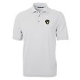 thumbnail image 2 of Men's Cutter & Buck Gray Milwaukee Brewers Virtue Eco Pique Stripe Recycled Polo, 2 of 3