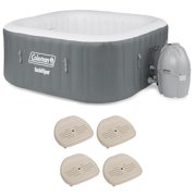 4-Person Portable Inflatable Hot Tub And 4 Intex Purespa Seats