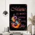 thumbnail image 6 of FABSURE Funny Tin Sign, Musical Note Music Is What Feelings Sound Like Metal Tin Sign Wall Decor for Home Cafe Store Bar Club Yard Garages Gardens 8x12 Inch, 6 of 8