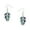 Earring, variant on Abalone Shell Pendant Necklace or Earring Rhodium Plated 17 Inch Snake Chain E0120