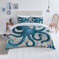 thumbnail image 2 of Comforter Covers Set Vintage Octopus Printed Cartoon Home Bedclothes Bedding Cover Set,King (90"x104"), 2 of 5