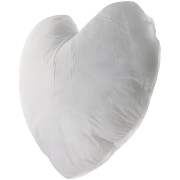 HOOWIFFY Heart Pillow Cushion Decorative White 1Set