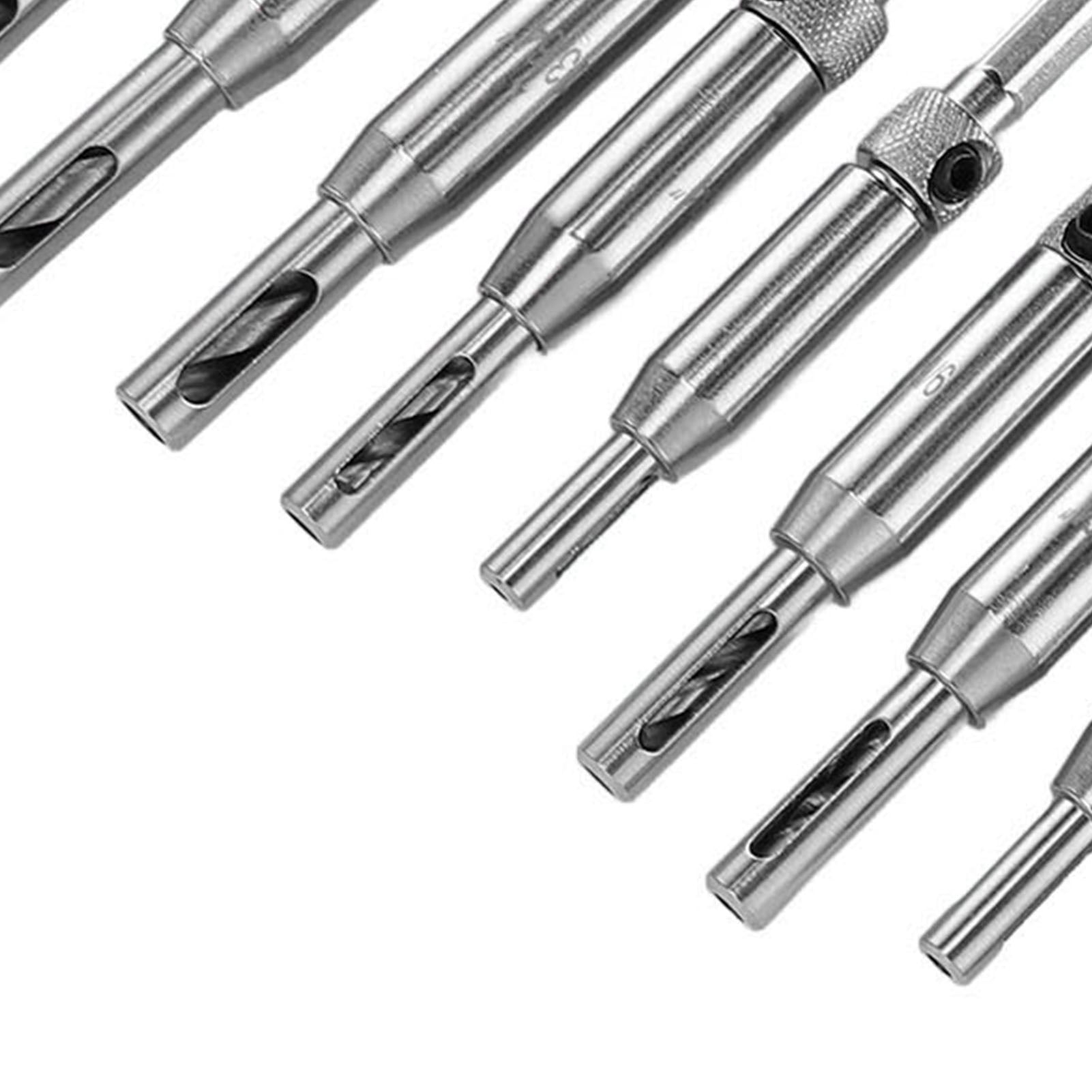 BIMZUC 17-Piece Self Centering Drill Bit Set High Speed Steel Hex Shank Hinge Tapper Core Tools for Woodworking Doors and Windows