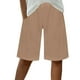 thumbnail image 1 of Pantalones Cortos Casuales de Color Sólido Capri, Mezcla Cómoda de Poliéster para el Hogar Y el Uso Diario, 1 of 9