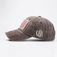thumbnail image 2 of MEICHEN 4th of July Women's Classic American Flag Washed Old Letter Sunshade Baseball Cap 250th Anniversary Usa Patriotic Hats, 2 of 5