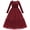 Red, variant on IBTOM CASTLE Embroidery Flower Girl Velvet Tutu Dress for Kids Princess Birthday Party Pageant Wedding Dresses Fall Winter Clothes 5-6T Green