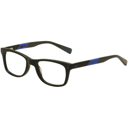 Nike Kids Youth Eyeglasses 5538 013 Black/Blue/Grey Full Rim Optical Frame 49mm