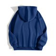 thumbnail image 4 of Hoodies for Women Pattern Letter Printing Pullover Sweatshirt Pullover Oversized Hoodie Fashion Blouse Long Sleeve Shirt Hoodless Zip up track Jackets with Pocket Navy, M, 4 of 4
