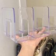thumbnail image 4 of Purse Organizer for Closet, Plastic Storage Shelf, Stackable Purse Organizer, Clear Shelf Dividers, 4 of 4