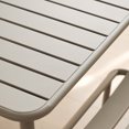 thumbnail image 4 of 27" Outdoor Heavy-Duty Metal Dining Table, All-Weather Patio Balcony Table, Garden Waterproof Table for Backyard, Garden, Deck, Porch, Indoor, Outdoor, Retro White, 4 of 10