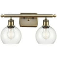 thumbnail image 4 of Innovations Lighting  Athens 2 Light 16" Bath Vanity Light Black Antique Brass/Matte White, 4 of 5