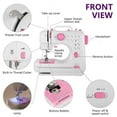 thumbnail image 4 of ZOKOP FHSM-505 Sewing Machine  Crafting Mending Machine  Portable With 12 Built-In Stitches Household Electric Small Desktop Multifunctional Seaming Machine Reversing Manual Sewing Machin, 4 of 7