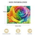 thumbnail image 2 of COMIO Rainbow Rose Canvas Wall Art Hanging Painting Home Decor Hanging Picture, 2 of 5