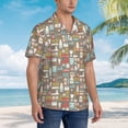 thumbnail image 2 of Lsque Kitchen Food pattern Hawaiian Shirt for Men, Unisex Summer Beach Casual Short Sleeve Button Down Shirts-Large, 2 of 9
