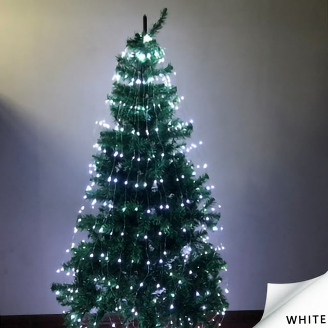 Fiudx Luces Led para Árbol de Navidad, con Control Remoto, Modos Ajustables, Impermeables para Uso En Interiores y Exteriores, Decoración para Fiestas, Luces de Mesa para Bodas, Juego de 10, 120 Cm,