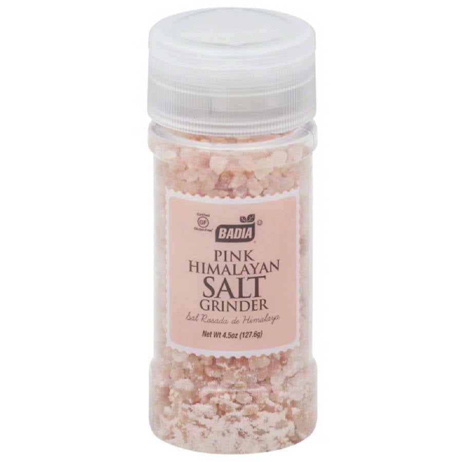 Badia Pink Himalayan Salt Grinder, 4.5 oz, (Pack of 8)