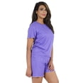 thumbnail image 3 of Inkmeso 2 Pcs Sleepwear Sets For Women Short Sleeve T Shirt & Shorts Loungewear, 3 of 7