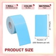 thumbnail image 2 of Uxcell Rectangle Labels Sticker Self-Adhesive Color Coding Labels for Office Organization Sky Blue, 2 of 7