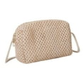 thumbnail image 5 of fenteer Women Crossbody Bag Bohemian Woven Handbag Zipper Closure Elegant Beach Shoulder Beige, 5 of 8