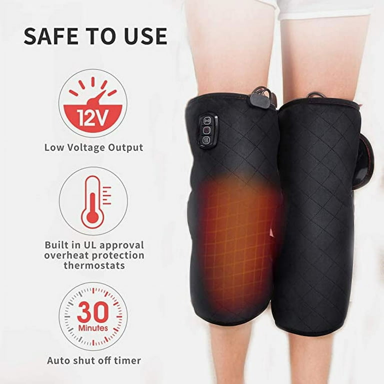 Comfier Knee Massager with Heat, Vibration Heating Pad for Knee
