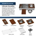 thumbnail image 4 of Karran Usa Ws-90-Pk1 Elite Workstation 45" Farmhouse Single Basin Stainless Steel Kitchen, 4 of 6