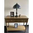 thumbnail image 4 of Tiffany Table Lamp Blue Stained Glass Dragonfly LED Bulbs Included for Living Room Bedroom Bedside 12"W*12"D*22"H, 4 of 5