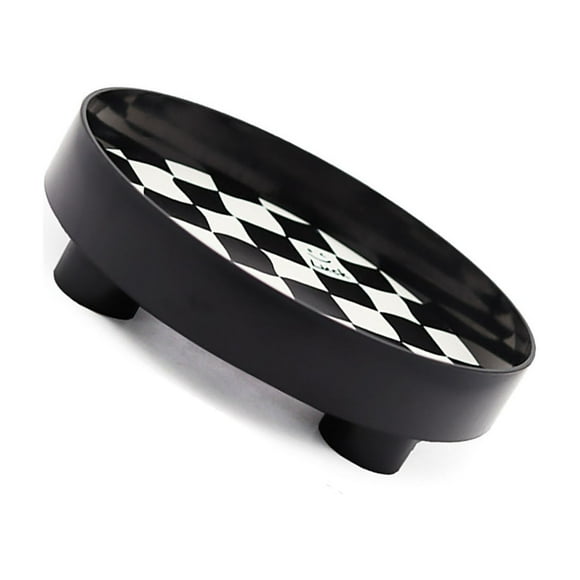 Round Container Tray,Round Storage Organizer Tray Checkerboard Tray Round Storage Plate Tray Power Packed Performance