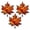 Orange*3, variant on 9 Piece Maple Leaf Suncatcher Window Decorations, 3.14 Inch Acrylic Fall Leaf Pendants with Hanging Cord for Autumn, Thanksgiving, Wall, Door and Home Decor