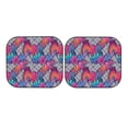 thumbnail image 7 of Fotbe Tropical Leaves 2-Piece Car Windshield Sun Shade | Sun Blocker for Car Windshield | Foldable Automotive Interior Accessories for Sun Protection-Small, 7 of 7