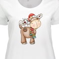 thumbnail image 4 of Inktastic Christmas Molly Moose Women's Plus Size T-Shirt, 4 of 5