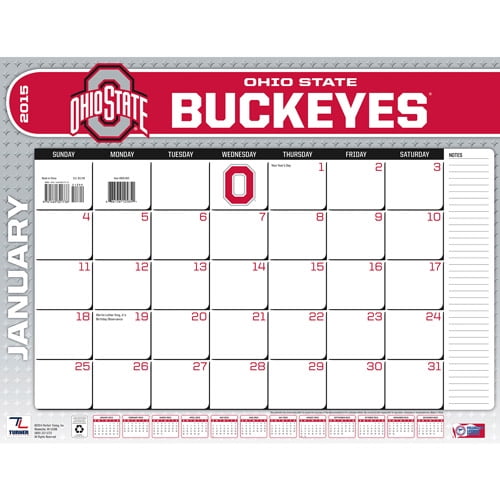 Ohio State Buckeyes 2015 22" x 17" Desk Calendar