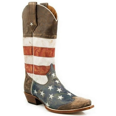 

Men’s Roper America Boots Handcrafted Brown