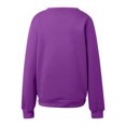 thumbnail image 6 of Vmvidoty Women's V-Neck Drop Shoulder Sweatshirt Casual Loose Fit Long Sleeve Pullover with Pockets(Purple, L), 6 of 7