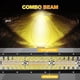 thumbnail image 5 of Barra de Luz LED Auxbeam de 22 Pulgadas 120W 6 Modos Ámbar Blanco Estroboscópico, 5 of 7