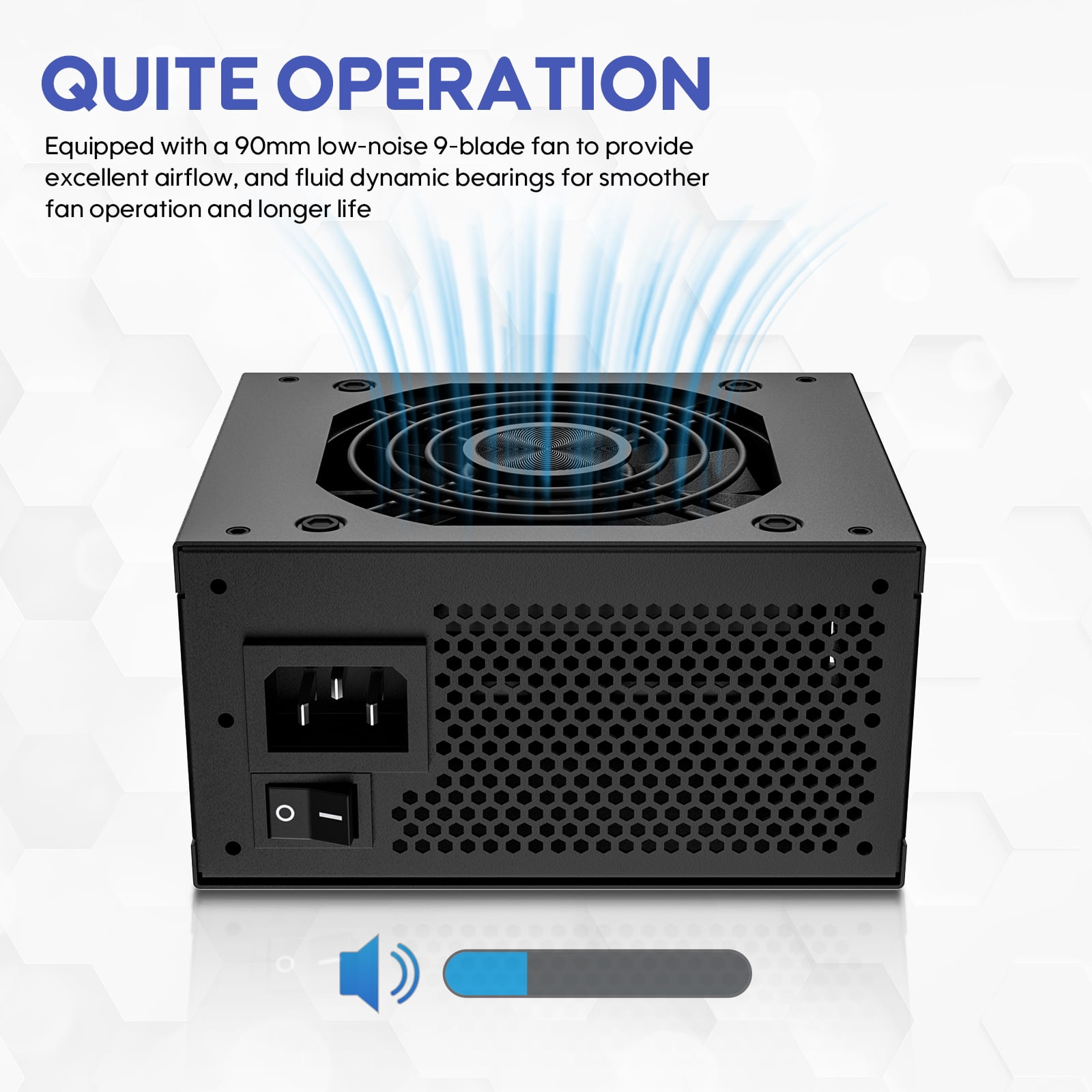 Vetroo 850W Black SFX Power Supply ATX 3.1 & PCIE 5.1 Ready, 80 Plus Gold Certificate Fully Modular