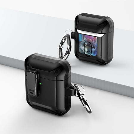 Duo Shield Secure Lock Designed For Apple AirPods Generation 1 & 2 With Hook  Black/Black price history on PriceWatchPro