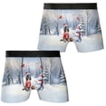 thumbnail image 3 of Hello Winter English Springer Spaniel Football Snowman Welcome Snowy Morning All Over Print Boxer Briefs Underwear for Men Dad Springers Dog Lover Gifts - 01012, 3 of 6