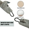 thumbnail image 3 of Gleam Adorn Under Door Draft Stopper Decorative Wind Stopper 42 inch for Door & Window, Weighted Animal Air Draft Stopper Snake Noise Blocker for Bottom of Door with Hanging Loops - Grey Dog, 3 of 16