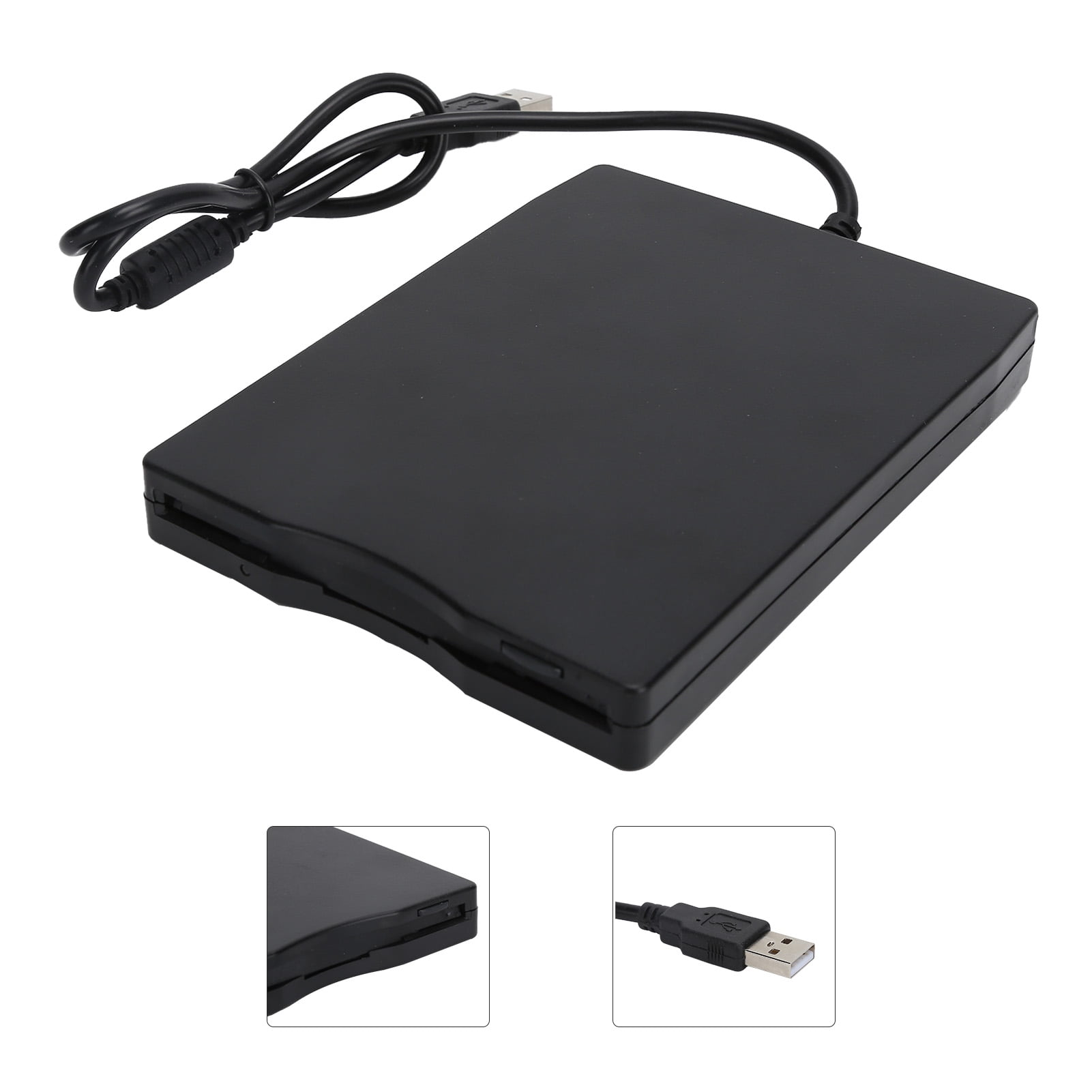 USB Floppy Disk Drive External Portable 1.44MB FDD Universal for Laptops Desktops 3.5in