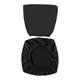thumbnail image 1 of Solid Color Polyester Elastic Split Stretchy Seat Protective Case Removable Chair Cover for Hotel Canteen Office Party Supplies (Black Style), 1 of 3