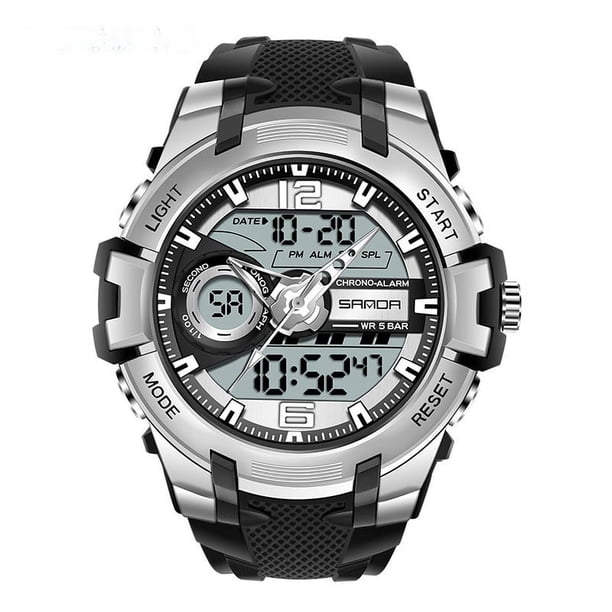 Reloj electrónico para hombre, reloj para estudiantes, reloj para jóvenes, informal, impermeable, luminoso, deportivo, estilo coreano moderno para hombre