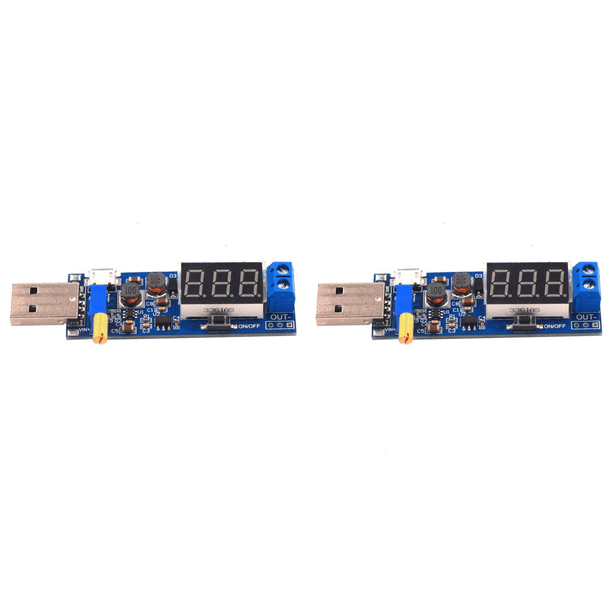 Módulo fuente alimentación reductor USB DC-DC 5 V a 3 3 V/9 V/12 V/24 V ajustable