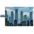 thumbnail image 3 of PKQWTM Cartoon City Skyscrapers Clouds Raster Version Book Cover Book Protector Book Sleeve Book Pouch Book Bag 6x9 inch, 3 of 4