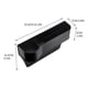 thumbnail image 3 of Organizador para asientos de coche con portavasos y puerto de carga USB | Caja de almacenamiento de plástico ABS para asientos delanteros izquierdos | Evita que los objetos se caigan entre los, 3 of 3